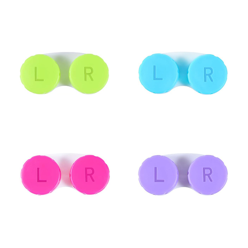 Colorful Contact Lens Case Box Holder Container Soak Storage Kit
